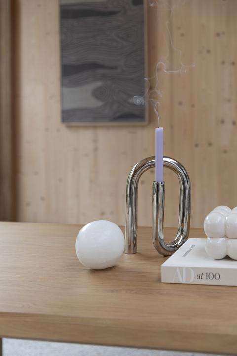 Productafbeelding Zuiver Kandelaar Tubo L Glanzend Zilver