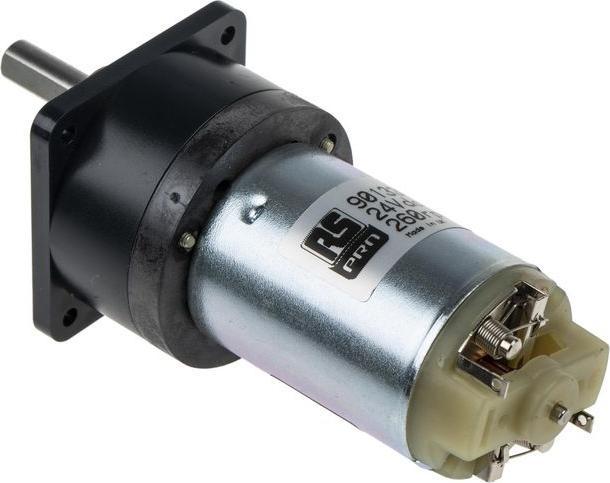 Actual product image RS PRO DC Geared Motor 24V, 70 mNm, 260 rpm