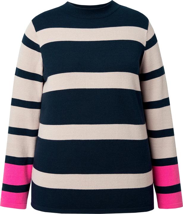 Immagine prodotto Laurasøn Maglione dolcevita con righe e maniche lunghe (54)