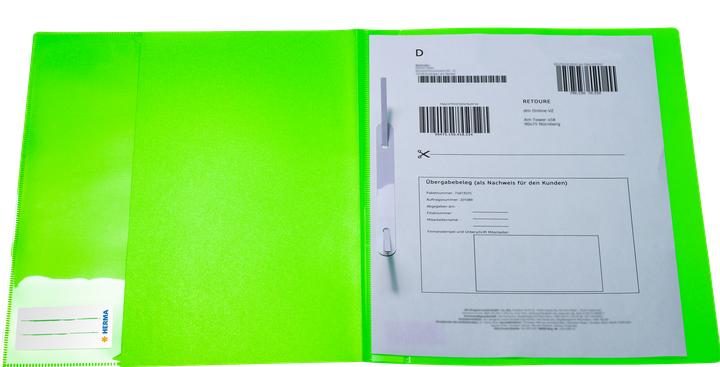 Produktbild HERMA Schnellhefter A4 Neon Transluzent (A4, 1x)