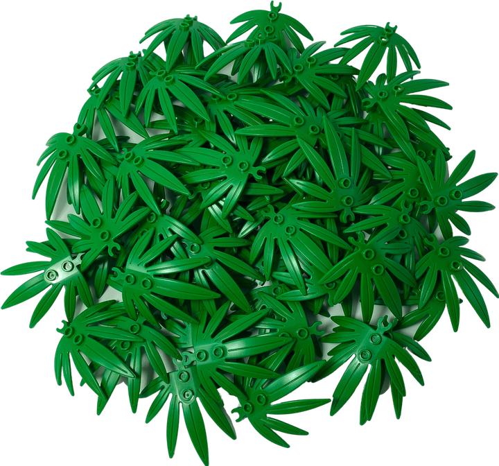 Actual product image LEGO Palm Leaves Plant Leaves Green - 10884 NEW! Lot 250x (10884, LEGO Accessories)