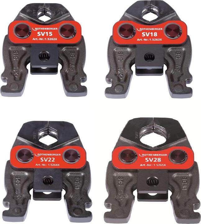 Produktbild Rothenberger Presavimo galvų rinkinys Compact SV15-18-22-28mm