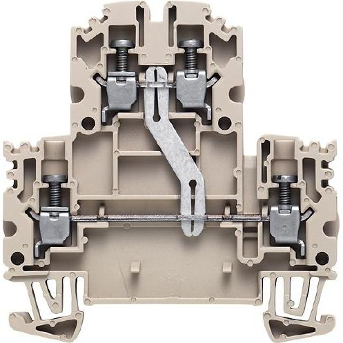 Weidmüller Double-tier terminal, Screw WDK 2.5N V, Accessori di elettronica + Alloggiamento, Beige