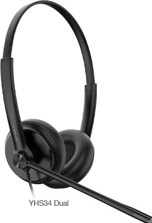 Immagine prodotto Yealink Cuffia doppia YHS34 (Cablato)