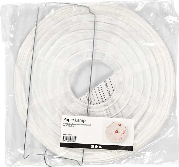 Actual product image ScrapCooking Creativ Company paper lamp/paper lamp (1 x 19.5 x 19.5 cm, 1 x)