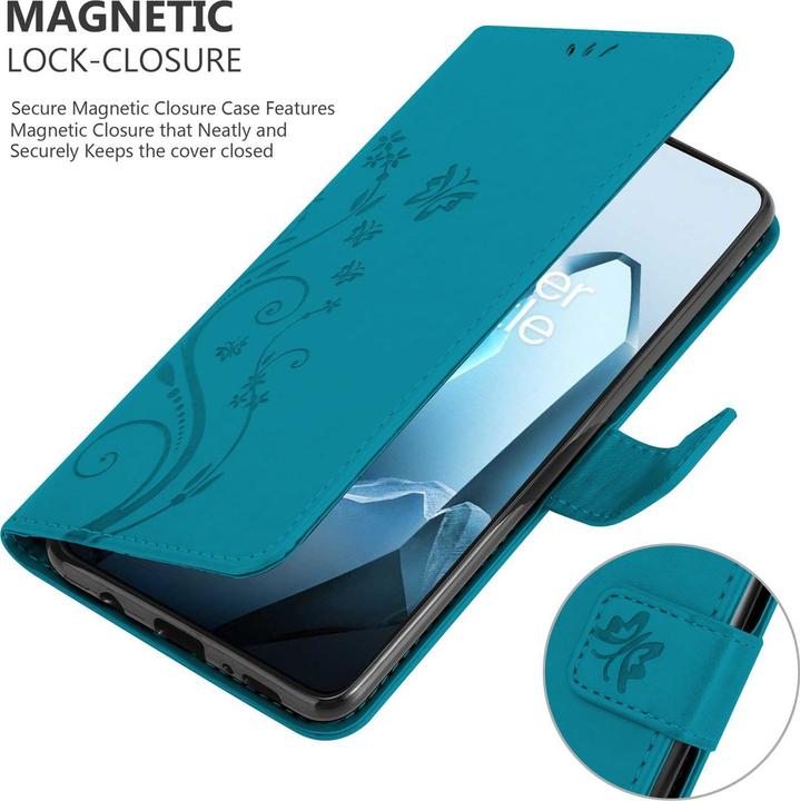 Produktbild Cadorabo Hülle für OnePlus 13 mit Blumen Muster (OnePlus 13)