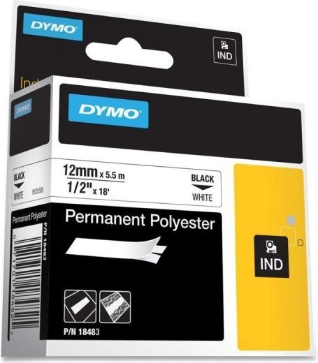 Produktbild Dymo Rhino ID2 Polyesterband 18764, weiss (1.20 cm, Weiss)