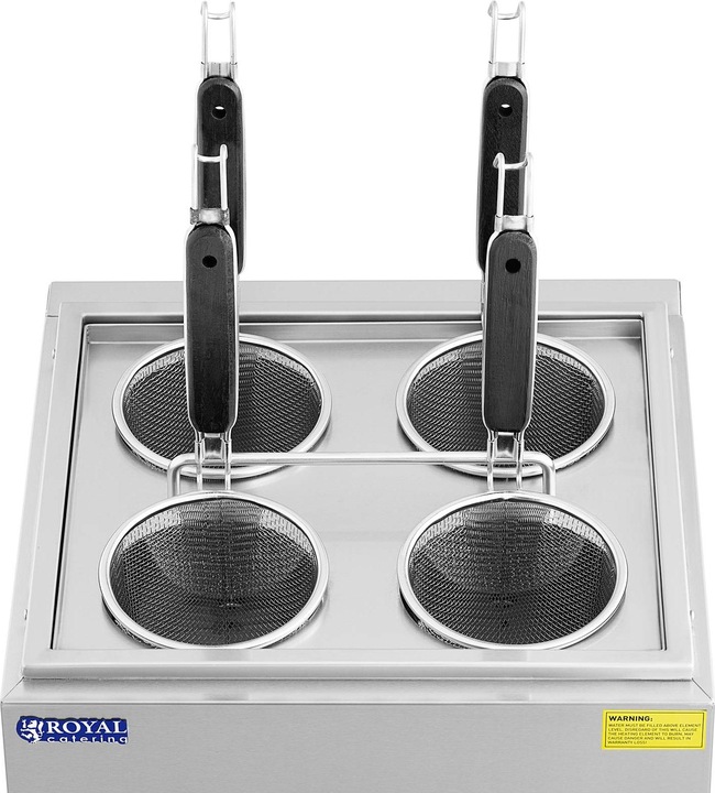 Produktbild Royal Catering Nudelkocher mit 4 Körben Pastakocher Pasta-Station Temperatur: 30 - 110 °C