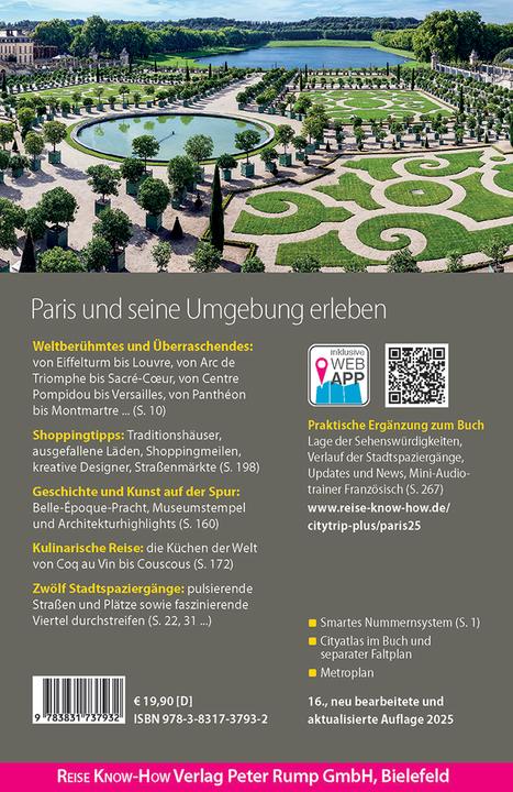 Produktbild Reiseführer Paris (CityTrip PLUS) (Deutsch, Gabriele Kalmbach, 2025)