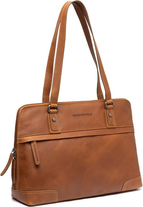 The Chesterfield Brand Branson schoudertas leer 37 cm laptopvak