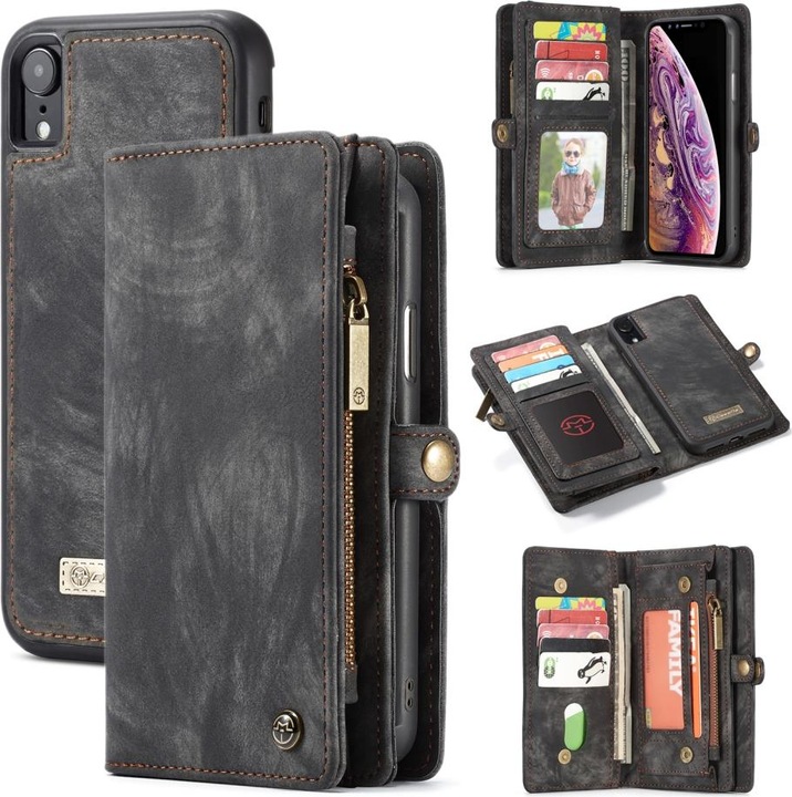 Immagine prodotto Caseme Apple iPhone XR Custodia per carte di credito a portafoglio in vera pelle (Apple iPhone XR)