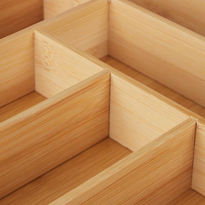 Actual product image Relaxdays Bamboo cutlery tray