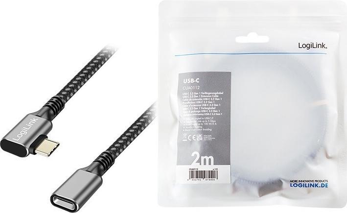 Actual product image LogiLink CUA0112 (2 m, USB 3.2 Gen 2, 100 W)