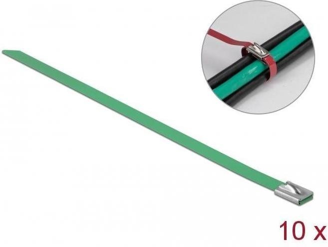 Actual product image Delock Stainless steel cable tie 500x7,9 10 pcs. (Metal cable ties, 500 mm, 10 pcs.)