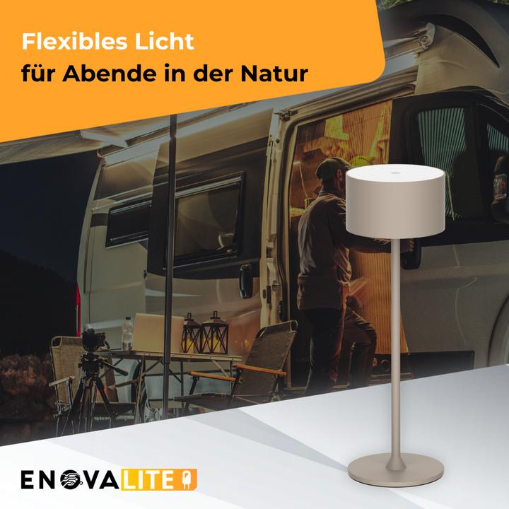 Produktbild Enovalite LED-Akku-Tischleuchte, ELED700401, EEK: D dimmbar, CCT, sand (150 lm)