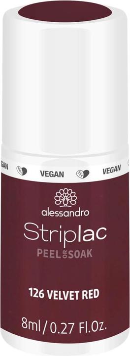 Actual product image Alessandro Striplac Peel or Soak - Velvet Red (Velvet Red)