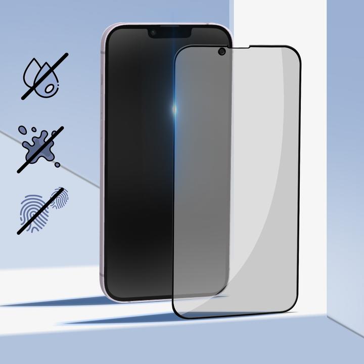 Actual product image Avizar Privacy display film, tempered glass (1 Piece, Apple iPhone 14 Plus)