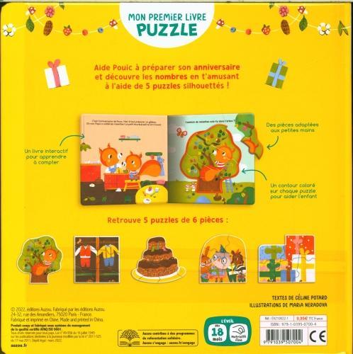 Image du produit Mon premier livre puzzle - Joyeux anniversaire, Pouic! (10 pièces)