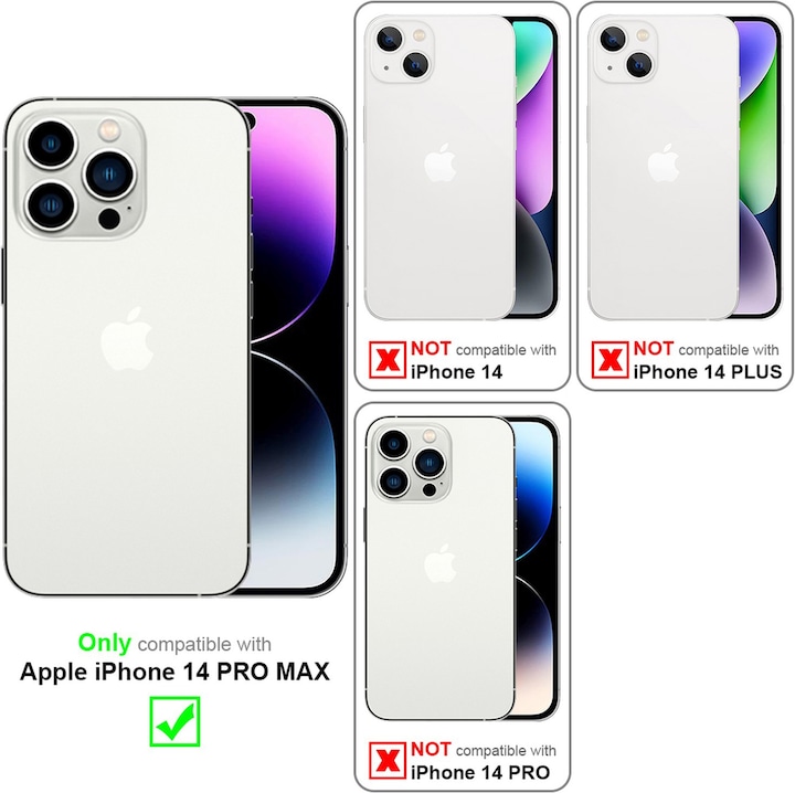 Immagine prodotto Cadorabo Cover per Apple iPhone 14 PRO MAX in stile libro a fiori (Apple iPhone 14 Pro Max)