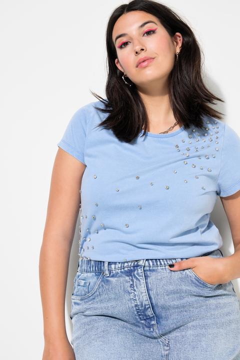 Produktbild Studio Untold T-Shirt, Classic Shape, Vintage Look, Strass (42, 44)