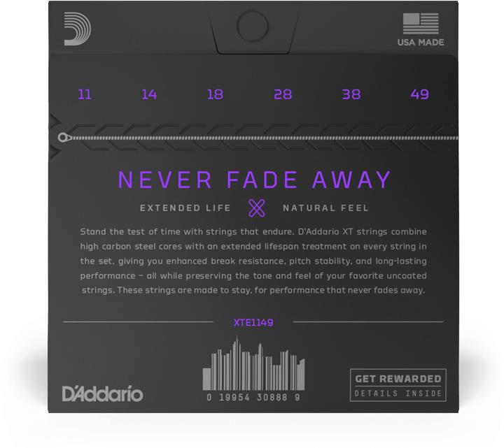 Actual product image D'Addario XTE1149 (6 x, Electric guitar, 0.05")