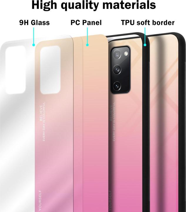 Produktbild Cadorabo TPU 2 Farben Glas Cover (Samsung Galaxy S20 FE)