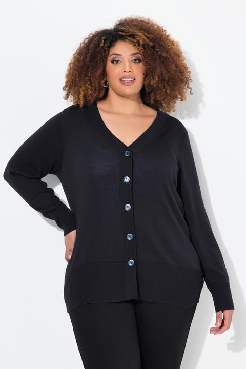 Actual product image Ulla Popken Classic Button Cardigan Sweater (62)