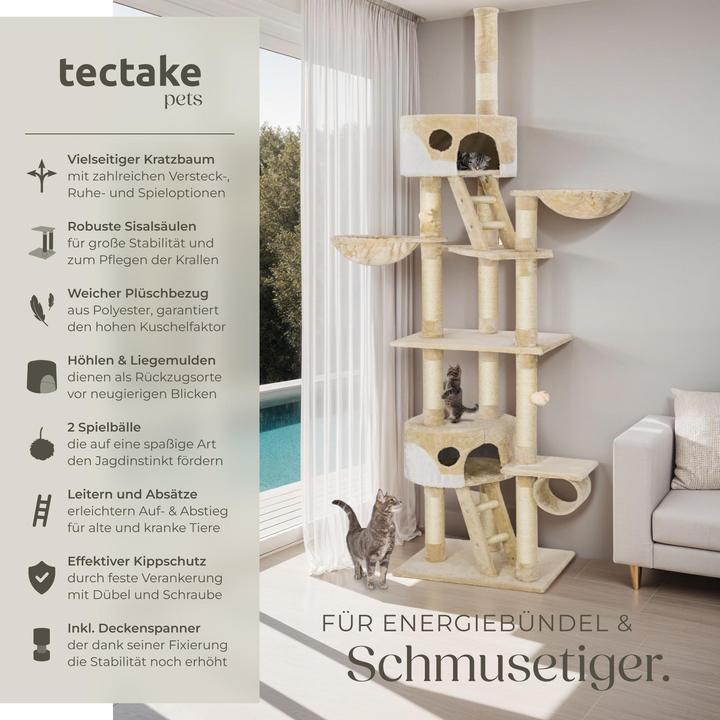 Image du produit tectake Hansi (260 cm, Beige, Blanc)