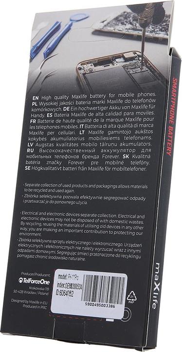 Actual product image Maxlife battery for iPhone 11 Pro 3174mAh