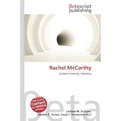 Rachel McCarthy, Fachbücher von Lambert M. Surhone, Miriam T. Timpledon, Susan F. Marseken
