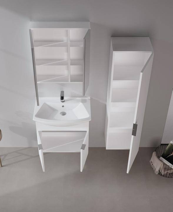 Produktbild Homitis Purus 65 Bathroom Cabinet With Sink & Mirror Set (2 Pieces)