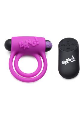 Produktbild XR Brands Silicone Cock Ring & Bullet with Remote Control (7.70 cm)