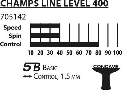 Image du produit Donic Schildkröt Raquette de ping-pong SCHILDKRÖT "Champs Line 400 FSC" série débutant, contreplaqué spécial 5...