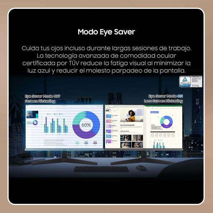 Actual product image Samsung ECRAN 24 S24C332GAU NOIR 1920X1080 IPS 16:9 1MS 250CD/M 100HZ 1000:1 1 (1920 x 1080 pixels, 24")