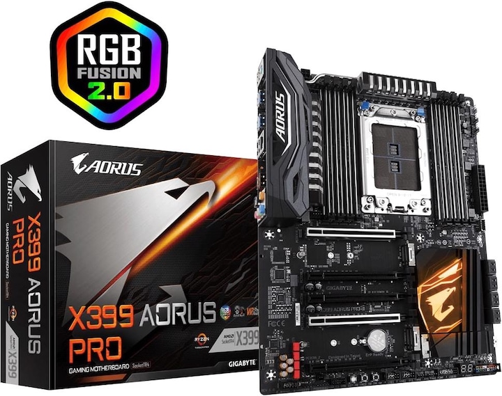 Actual product image Gigabyte X399 AORUS PRO TR4 X399 ATX (TR4, AMD X399, ATX)