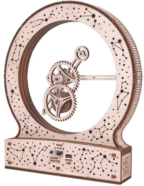 Produktbild Wood Trick Kinetic Clock: Zodiac / Sternzeichen - 3D Holzbausatz (Elektrisch)