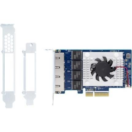 QNAP QXG-5G4T-111C, Quad-Port, 5GbE, Multi-Gig expansion card, Aquantia AQC111C, Gen3 x 4, Low Profi