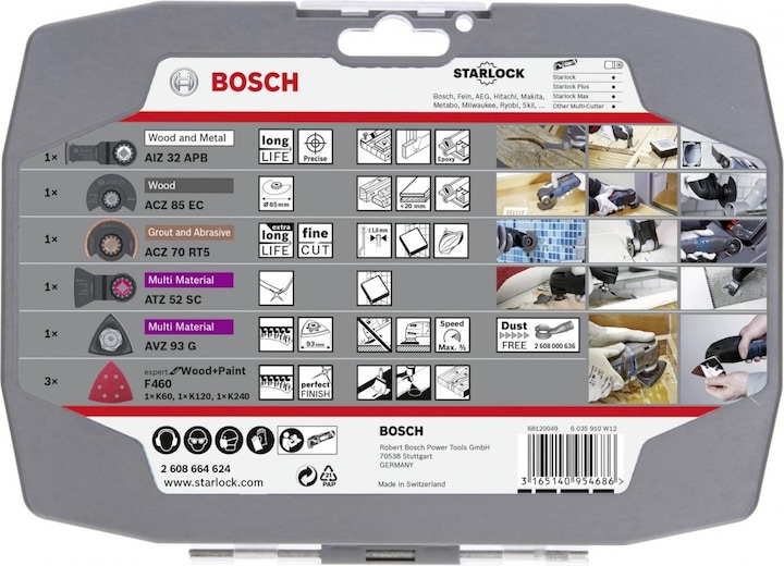 Produktbild Bosch Professional Zubehör Starlock Set für Renovierungsarbeiten, Expert for Wood Schleifblatt