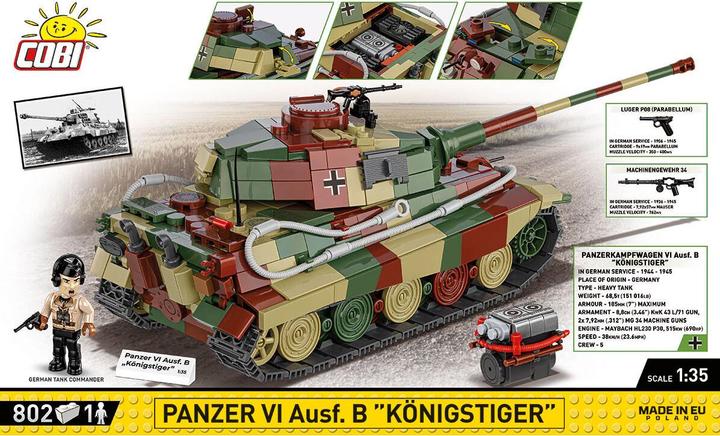 Actual product image Cobi Panzer VI Ausf. B / 802 pcs