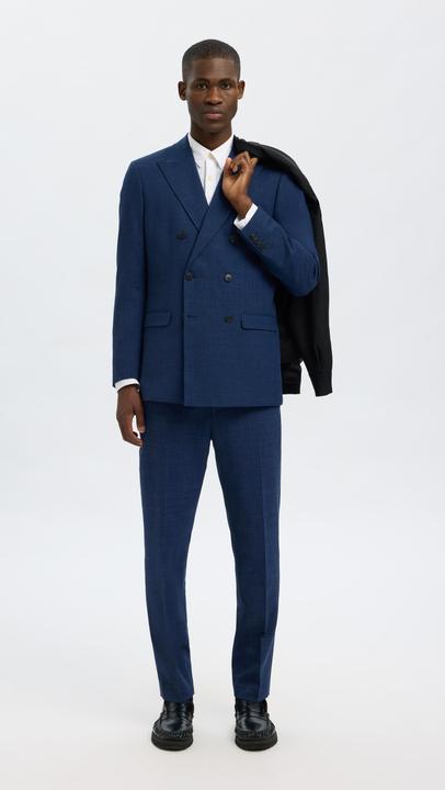 Actual product image Selected Slim Fit Zweireihiger Blazer (48)