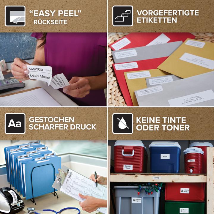 Actual product image Dymo Folder labels