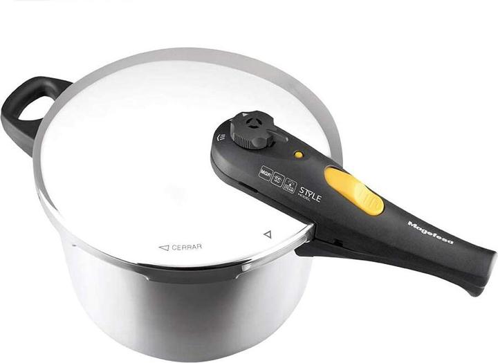 Actual product image Magefesa Style Trio Pressure Cooker with Five Safety Systems (Steam cooker, Stainless steel)