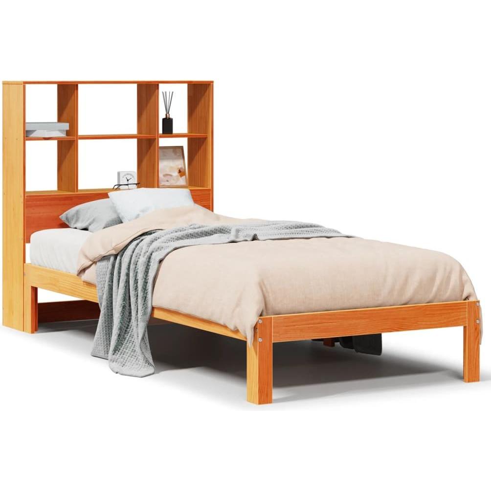VidaXL, Bett, Bett mit Regal ohne Matratze (140 x 200 cm)