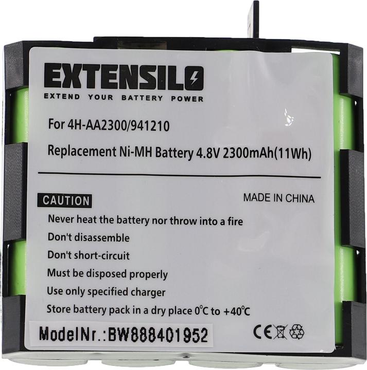 Produktbild XCell Medizintechnik-Akku als Ersatz für Compex 941210, 941213, 4H-AA1500, 4H-AA2000 - 2300mAh, 4,8V, NiMH (1 Stk., 2300 mAh, Akku)