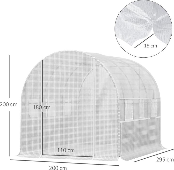 Actual product image Outsunny Foliengewächshaus