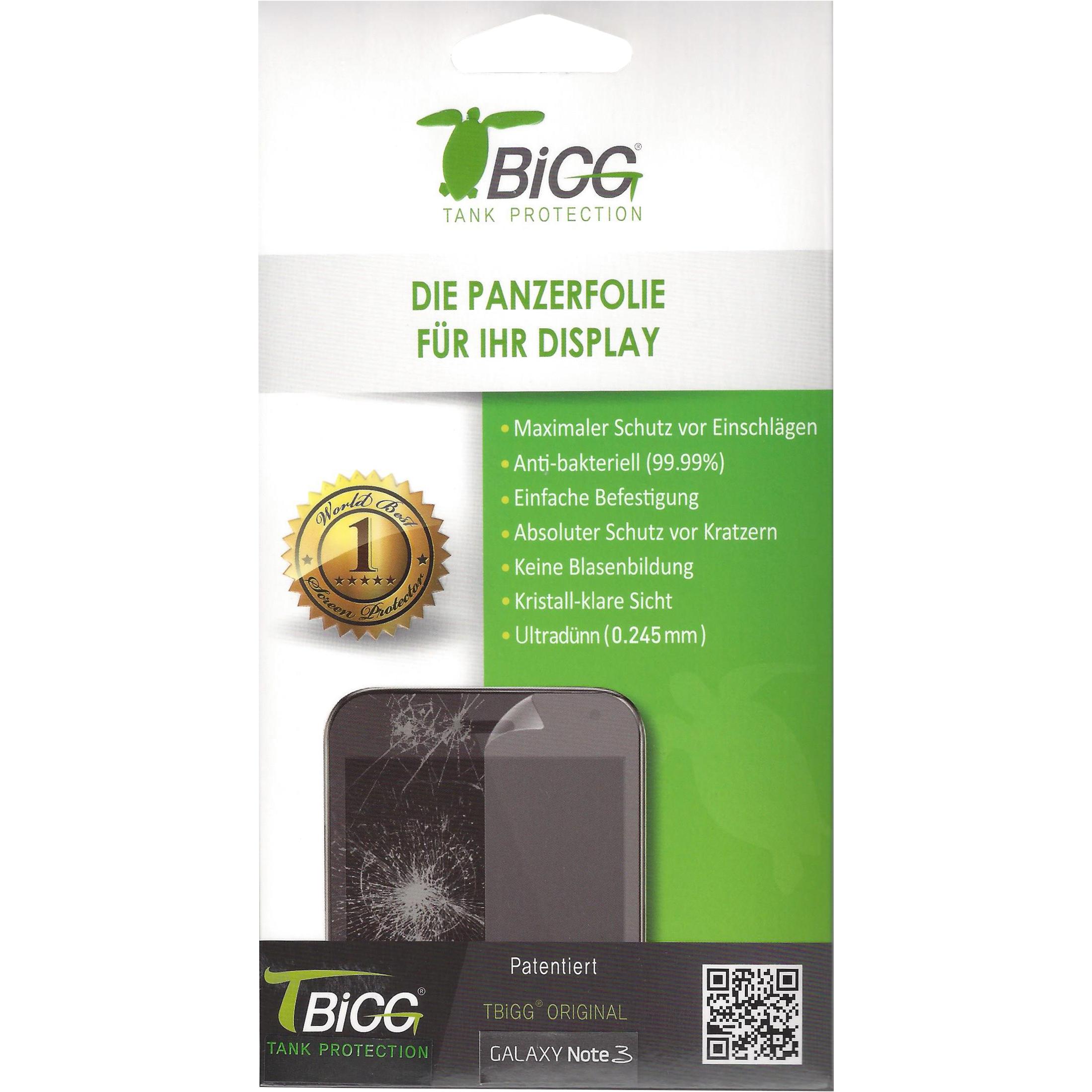 Tbigg Screen Protector (1 Stück, Samsung Galaxy Note 3), Smartphone Schutzfolie
