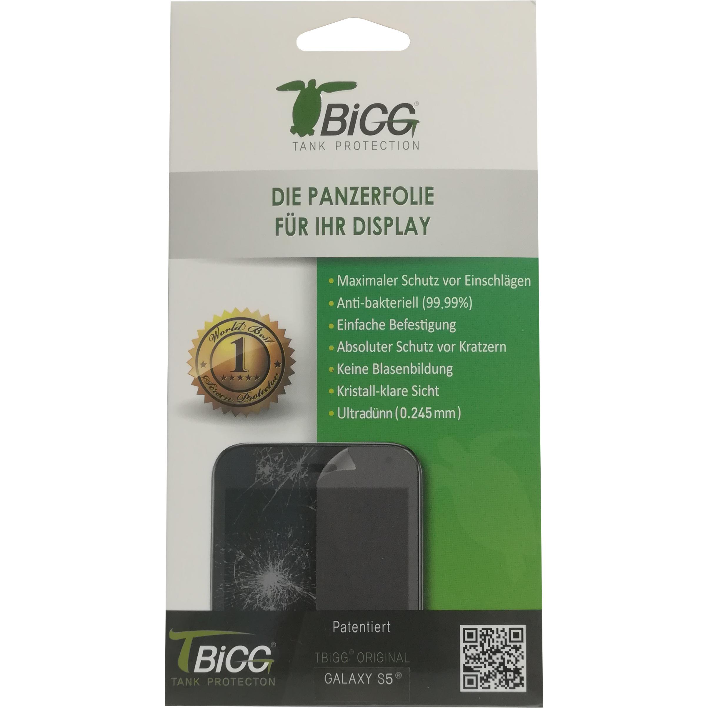Tbigg Screen Protector (1 Stück, Samsung Galaxy S5), Smartphone Schutzfolie