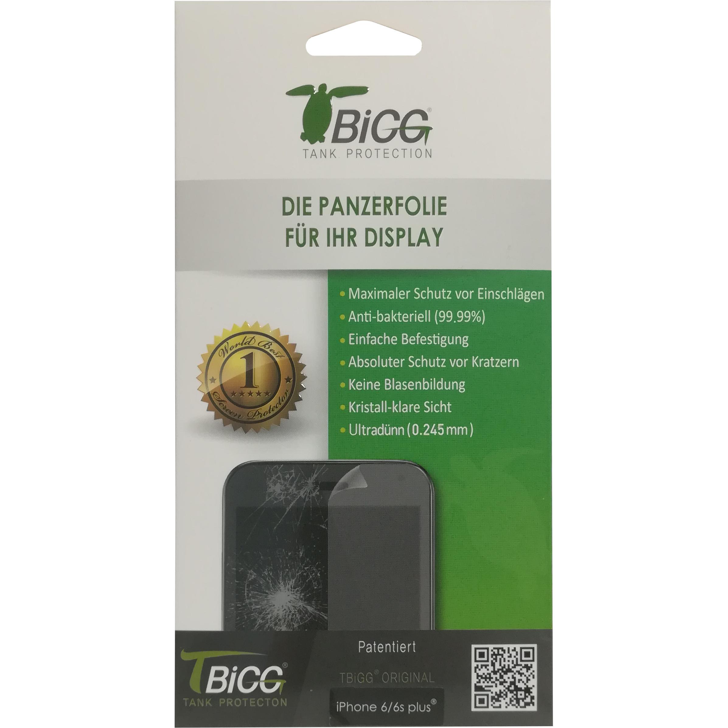 Tbigg Screen Protector (1 Stück, Apple iPhone 6 Plus), Smartphone Schutzfolie