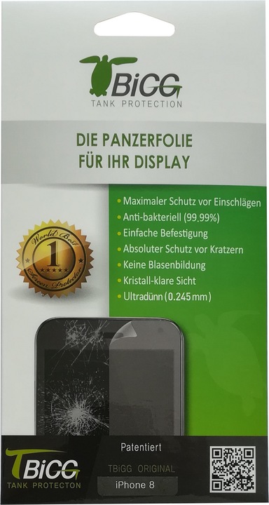 Image du produit Tbigg Protecteur d'écran (1 pièce(s), Apple iPhone 8)