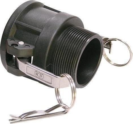 Actual product image Teguma Hebelarmkupplung Kamlok Typ B Polypropylen 1.1/2 ″